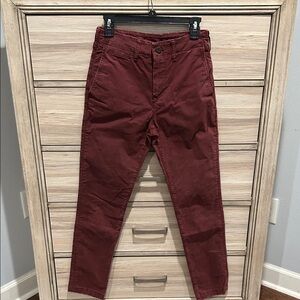 Men's Burgundy Pants
